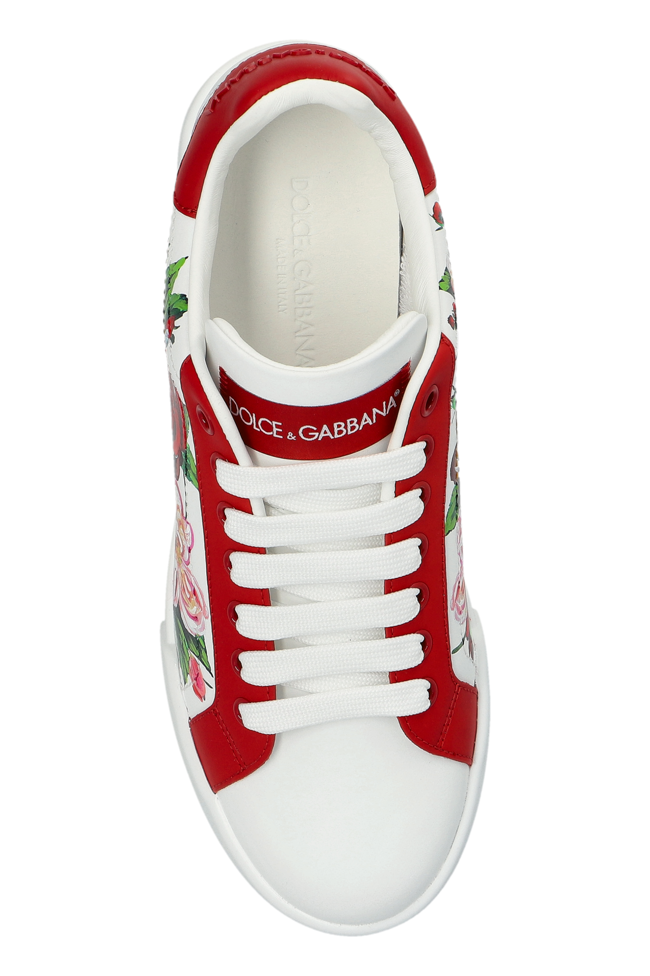 スニーカー DOLCE  GABBANA Women Sneakers CK2330AD773 HA5PD WHITE Dolce & Gabbana Floral motif sports shoes | Women's Shoes